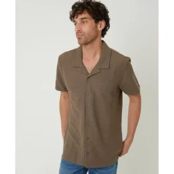 Men's Antti Short-Sleeve Plain Shirt