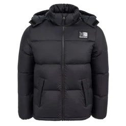 Men's Base Camp Wind Resistant Duck Down Detachable Hood Long Sleeve Down Jacket