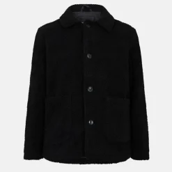 Mens Black Borg Jacket with Buttons