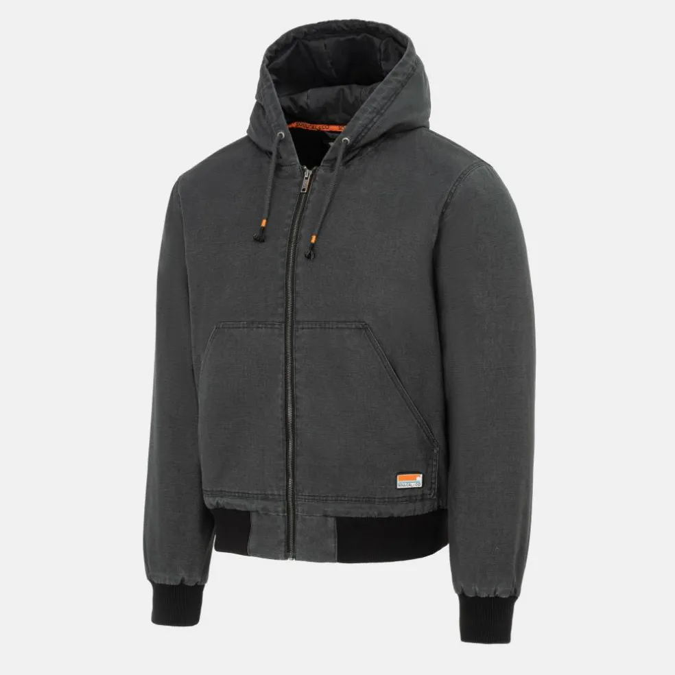 Men's Canvas Long Sleeve Full Zip Bomber Jacket