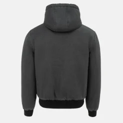 Men's Canvas Long Sleeve Full Zip Bomber Jacket