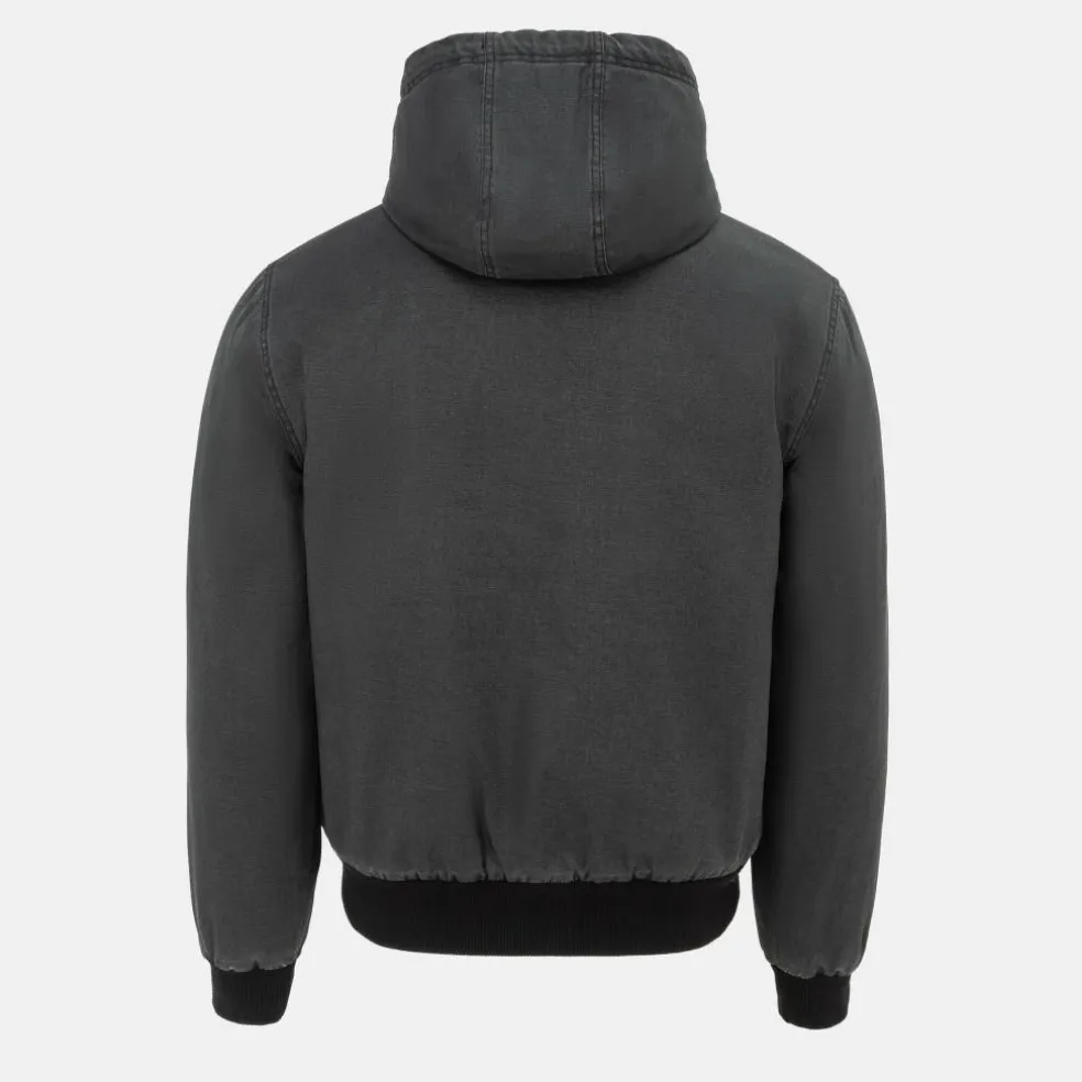 Men's Canvas Long Sleeve Full Zip Bomber Jacket