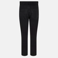 Mens Charcoal Wash Bike Jean with Multi Stitch Detail and Zips