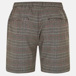 Mens Checked Shorts with Elasticated Waist