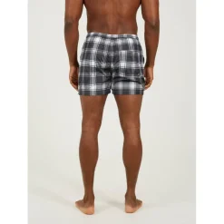 Mens Check Print Swim Short with Drawcord