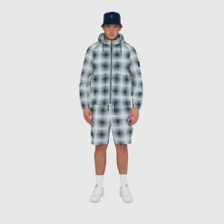 Men's Check Short Puffer Jacket