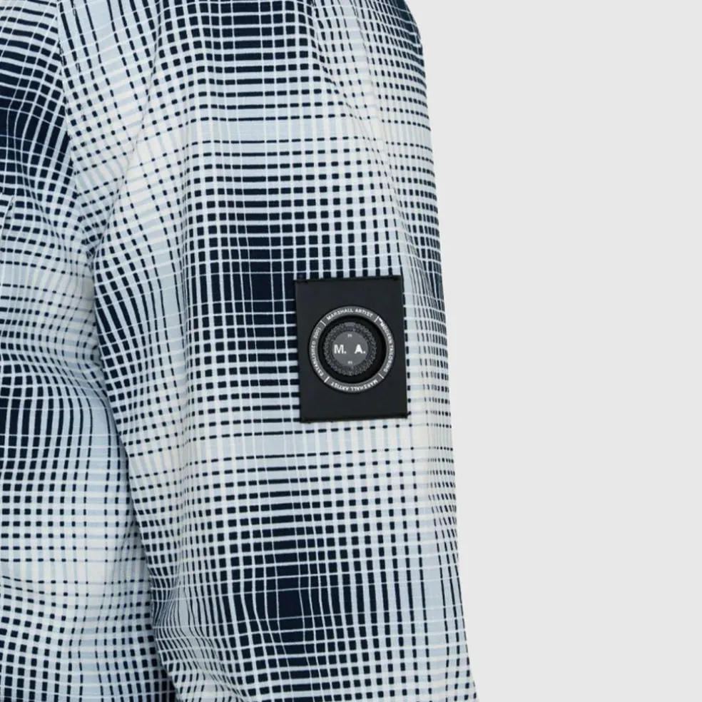Men's Check Short Puffer Jacket