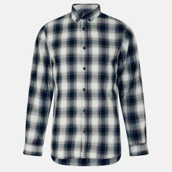 Men's Cheque Long-Sleeve Patterned Shirt
