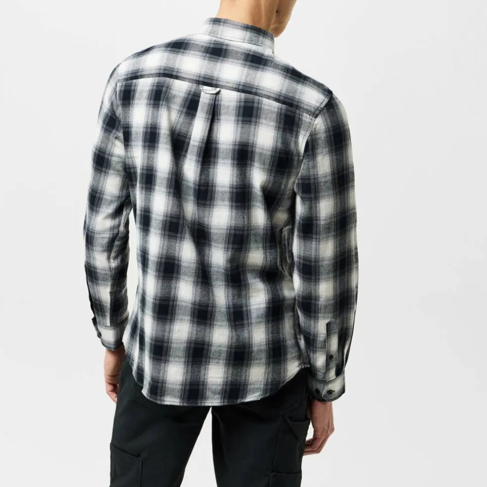 Men's Cheque Long-Sleeve Patterned Shirt