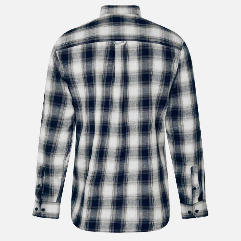Men's Cheque Long-Sleeve Patterned Shirt