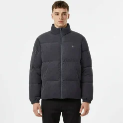 Men's Corduroy Short Puffer Jacket