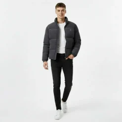 Men's Corduroy Short Puffer Jacket