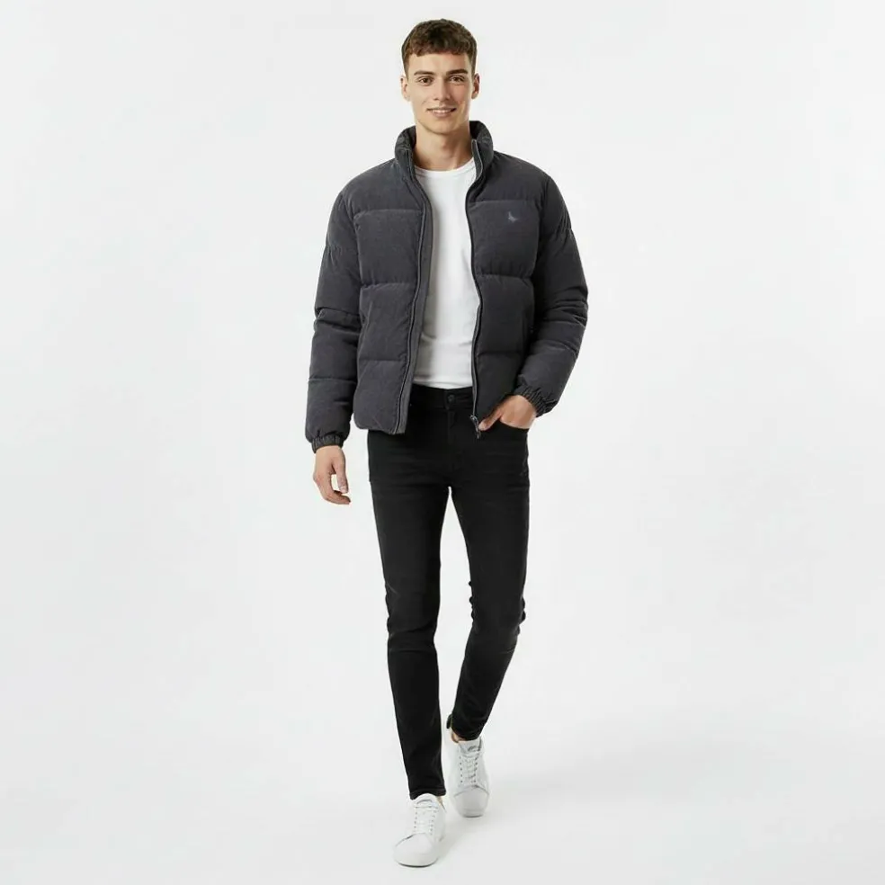 Men's Corduroy Short Puffer Jacket