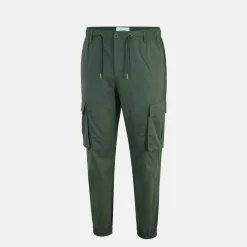 Men's Cotton Elasticated Cuffs Cargo Trousers