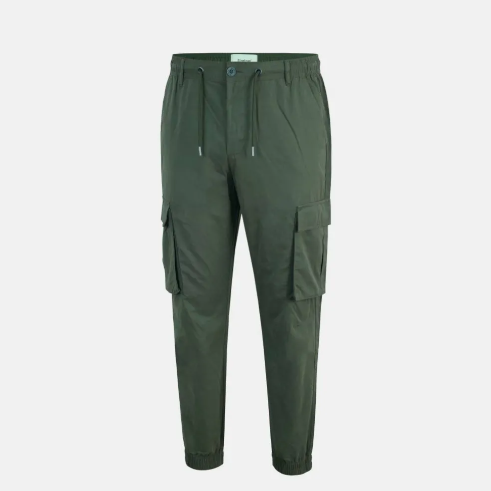 Men's Cotton Elasticated Cuffs Cargo Trousers