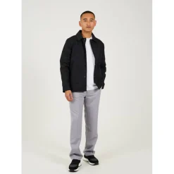 Mens Cotton Long Sleeve Buttonn Through Coach Jacket