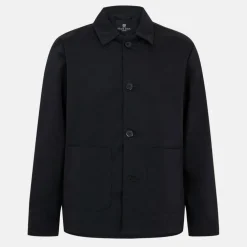 Mens Cotton Long Sleeve Buttonn Through Coach Jacket