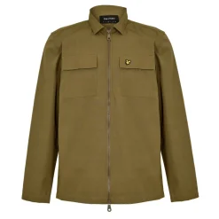 Men's Cotton Long Sleeve Zip Overshirt