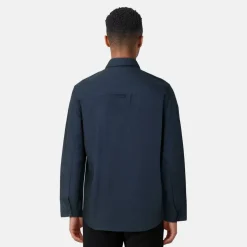 Men's Cotton Long Sleeve Zip Overshirt