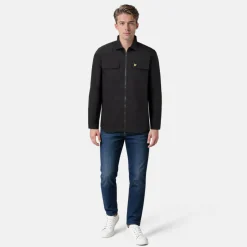 Men's Cotton Long Sleeve Zip Overshirt