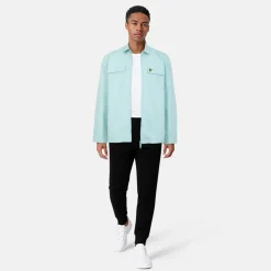Men's Cotton Long Sleeve Zip Overshirt
