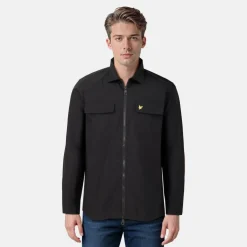 Men's Cotton Long Sleeve Zip Overshirt