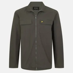 Men's Cotton Long Sleeve Zip Overshirt
