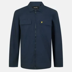 Men's Cotton Long Sleeve Zip Overshirt