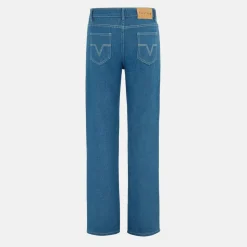 Men's Cotton Mid Rise Straight Leg Jeans