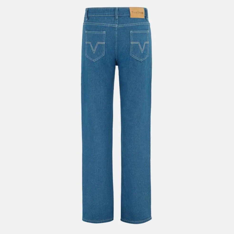 Men's Cotton Mid Rise Straight Leg Jeans
