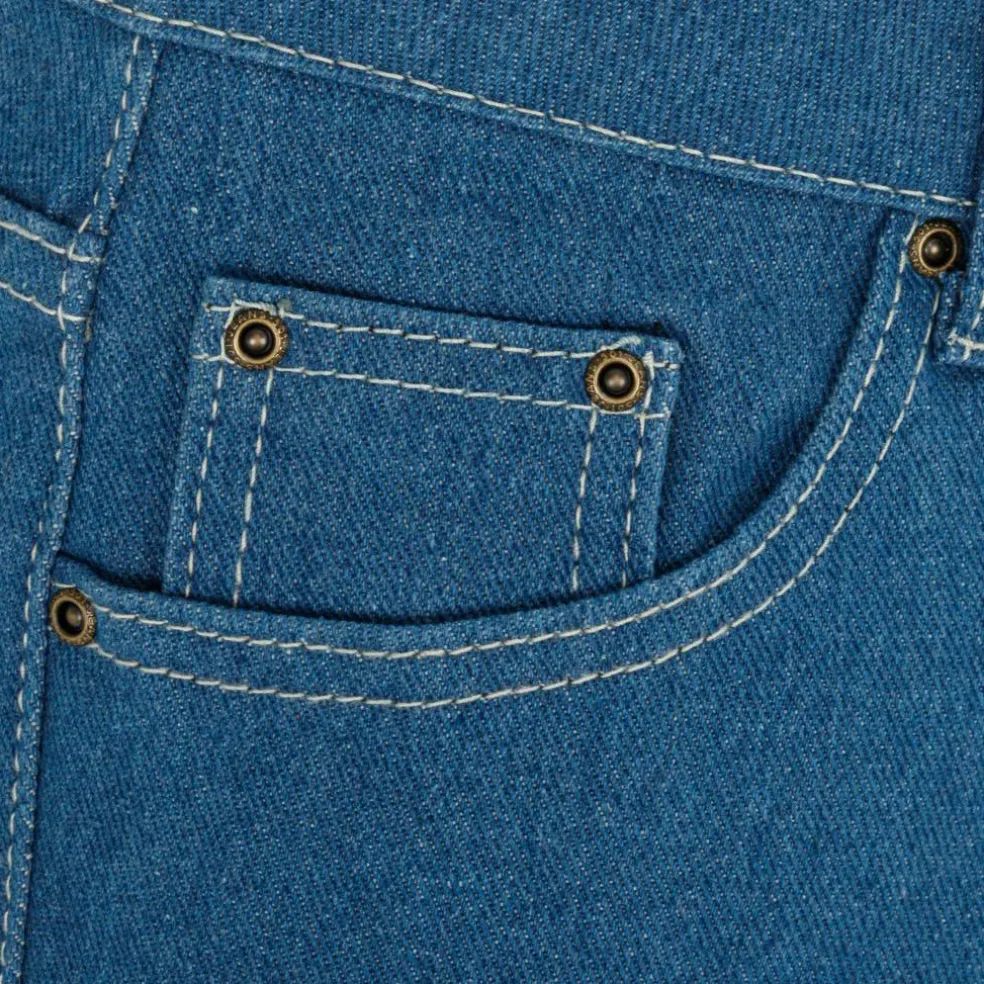 Men's Cotton Mid Rise Straight Leg Jeans
