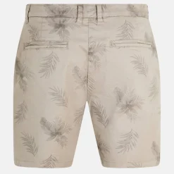 Mens Cotton Shorts with Leaf Print