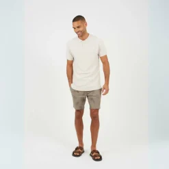 Mens Cotton Shorts with Leaf Print