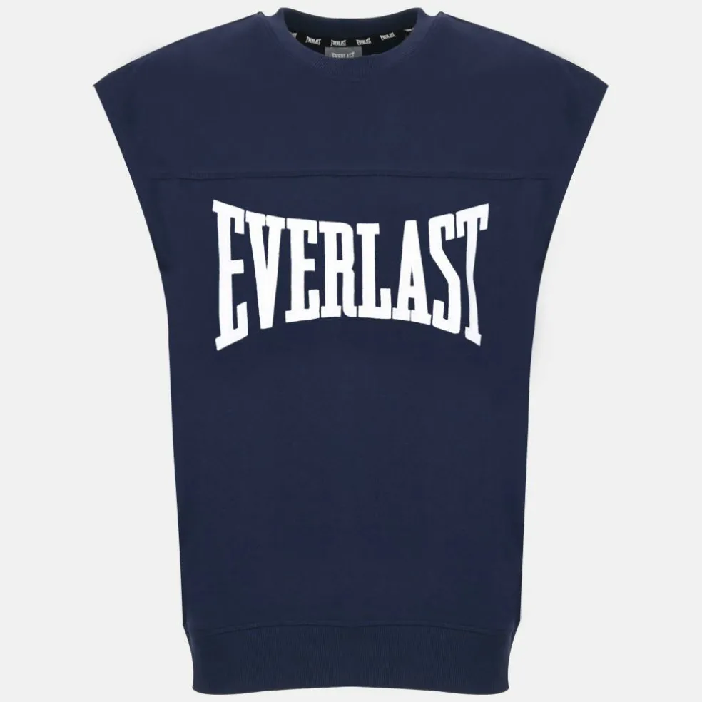 Men's Cotton Sleeveless Oversized Fit Crew Sweatshirt