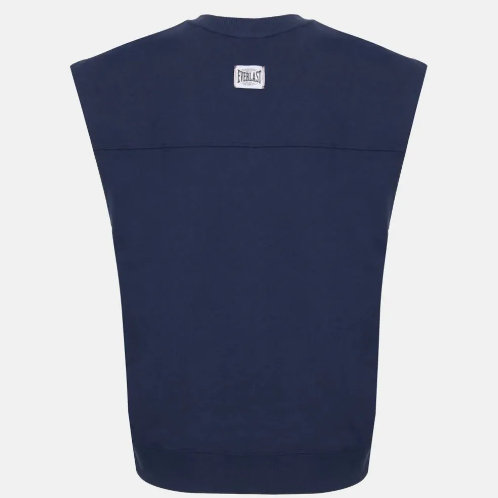 Men's Cotton Sleeveless Oversized Fit Crew Sweatshirt