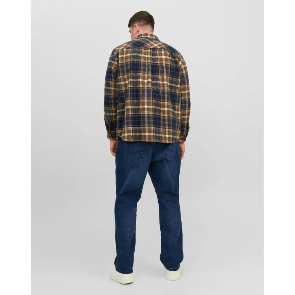 Men's Eddie Flannel Long Sleeve Comfort Fit Overshirt