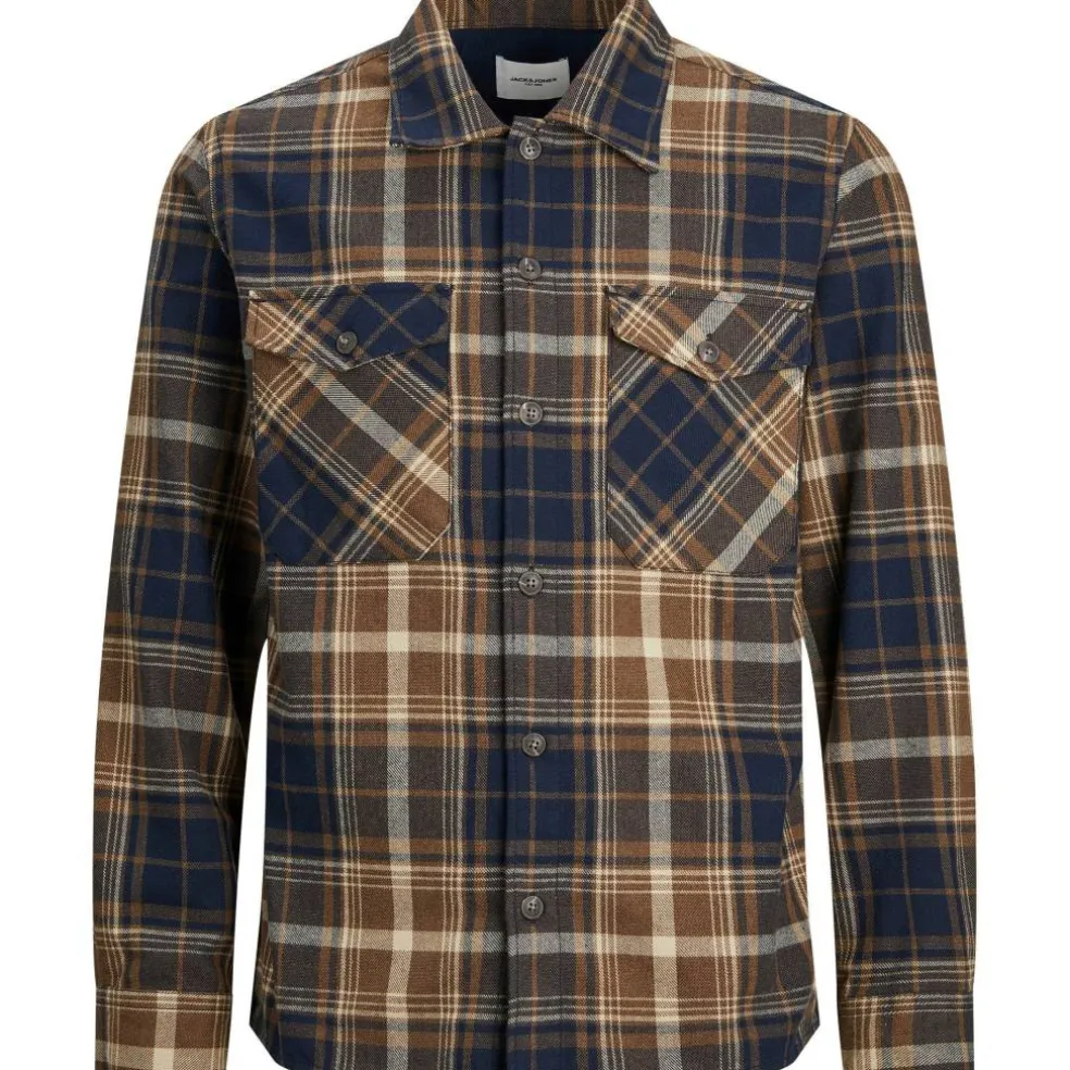 Men's Eddie Flannel Long Sleeve Comfort Fit Overshirt