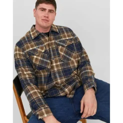 Men's Eddie Flannel Long Sleeve Comfort Fit Overshirt
