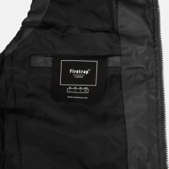 Men's Faux Leather Stand Collar Sleeveless Padded Gilet