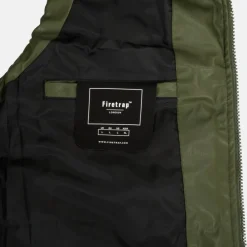 Men's Faux Leather Stand Collar Sleeveless Padded Gilet