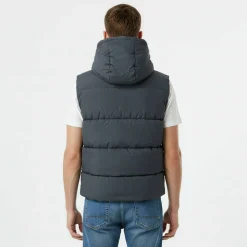 Men's Firstone Waterproof Detachable Hood Synthetic Fill Gilet