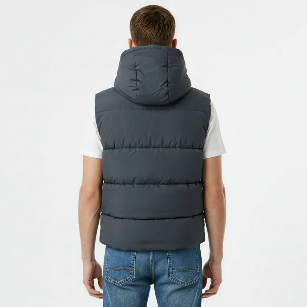Men's Firstone Waterproof Detachable Hood Synthetic Fill Gilet