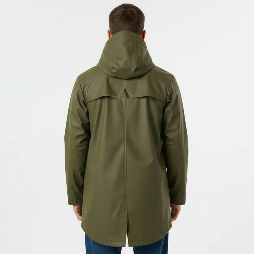 Men's Fisher Water and Wind Resistant 2.5 Layer Long Sleeve Rain Anorak