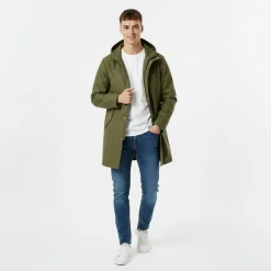 Men's Fisher Water and Wind Resistant 2.5 Layer Long Sleeve Rain Anorak