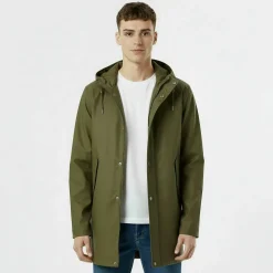 Men's Fisher Water and Wind Resistant 2.5 Layer Long Sleeve Rain Anorak