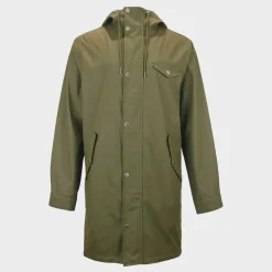 Men's Fisher Water and Wind Resistant 2.5 Layer Long Sleeve Rain Anorak