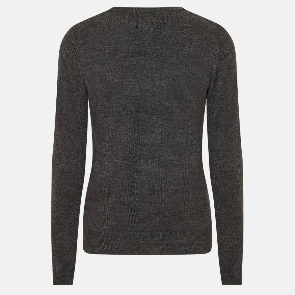 Mens Flat Knit Classic Crew Neck Jumper