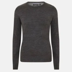 Mens Flat Knit Classic Crew Neck Jumper