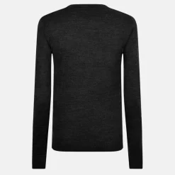 Mens Flat Knit Classic Crew Neck Jumper
