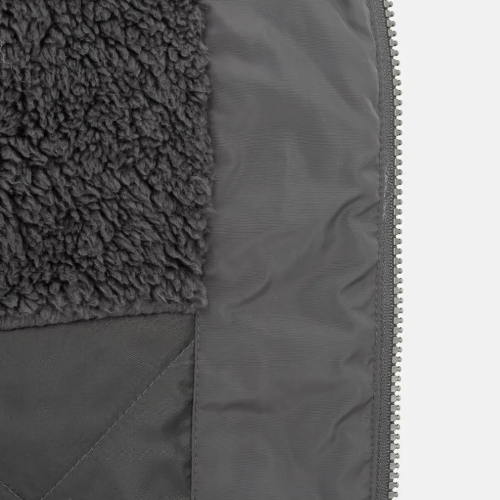 Men's Fleece Hooded Long Sleeve Hybrid Jacket